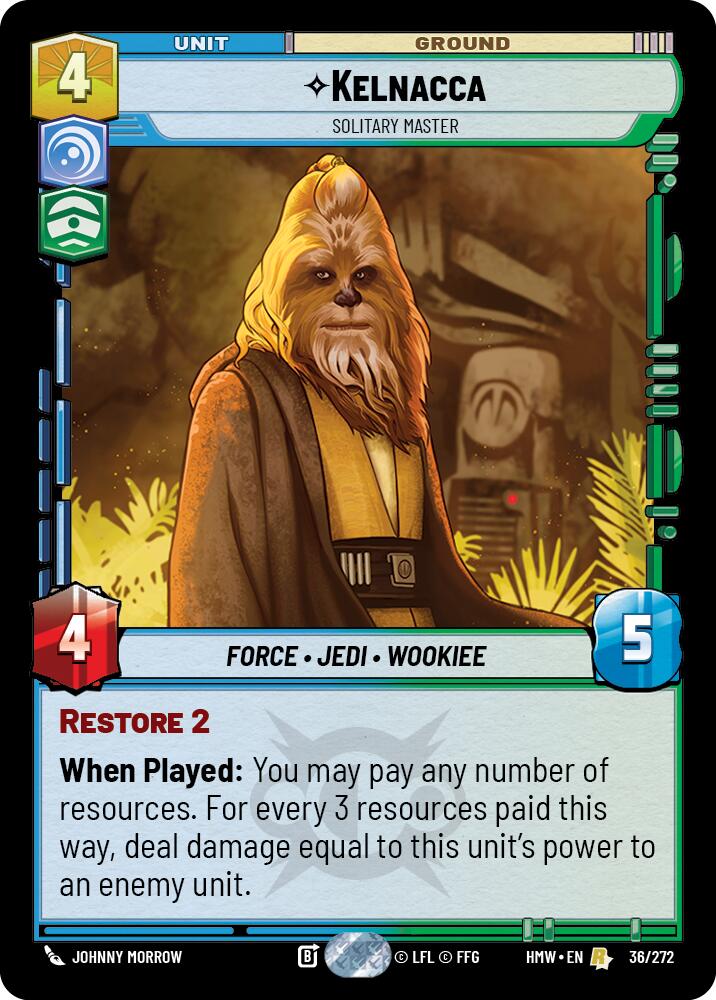 Kelnacca - Solitary Master – Homeworlds #36/272 Star Wars: Unlimited card