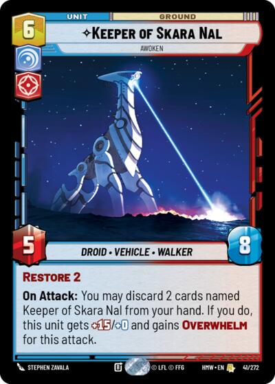Keeper of Skara Nal - Awoken – Homeworlds #41/272 Star Wars: Unlimited card