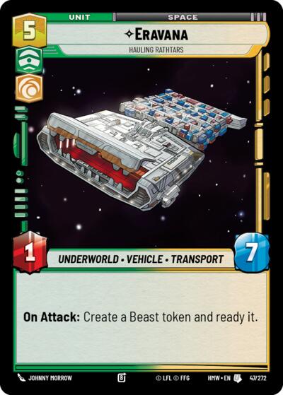 Eravana - Hauling Rathtars – Homeworlds #47/272 Star Wars: Unlimited card