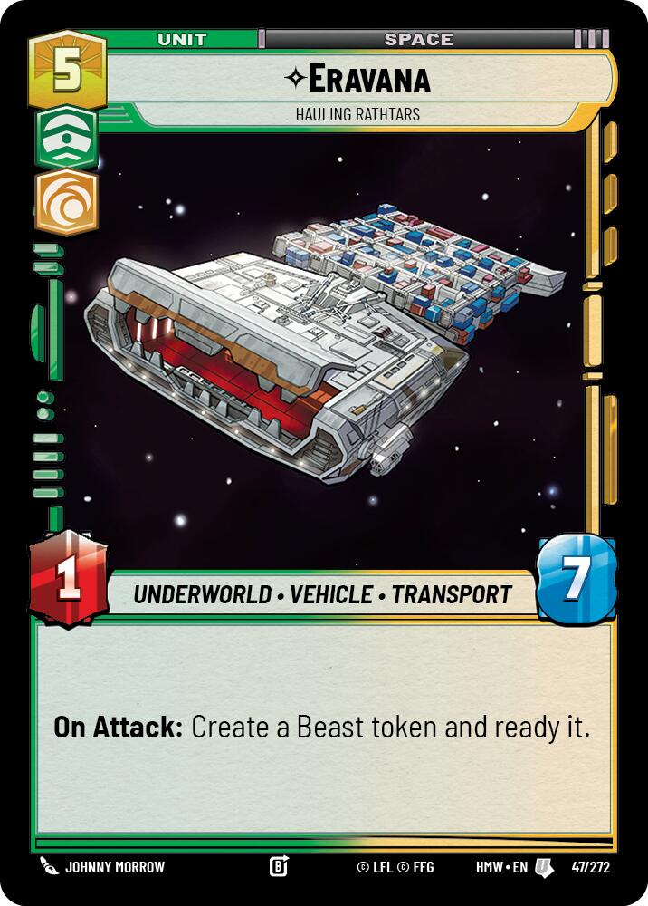 Eravana - Hauling Rathtars – Homeworlds #47/272 Star Wars: Unlimited card