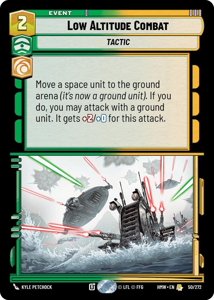 Low Altitude Combat – Homeworlds #50/272 Star Wars: Unlimited card