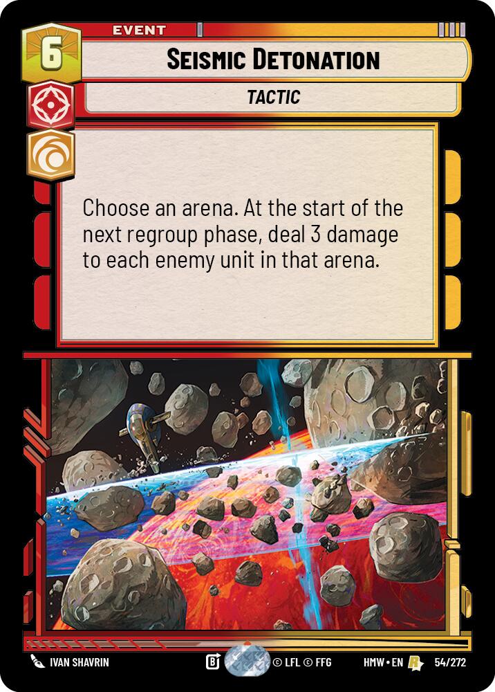 Seismic Detonation – Homeworlds #54/272 Star Wars: Unlimited card
