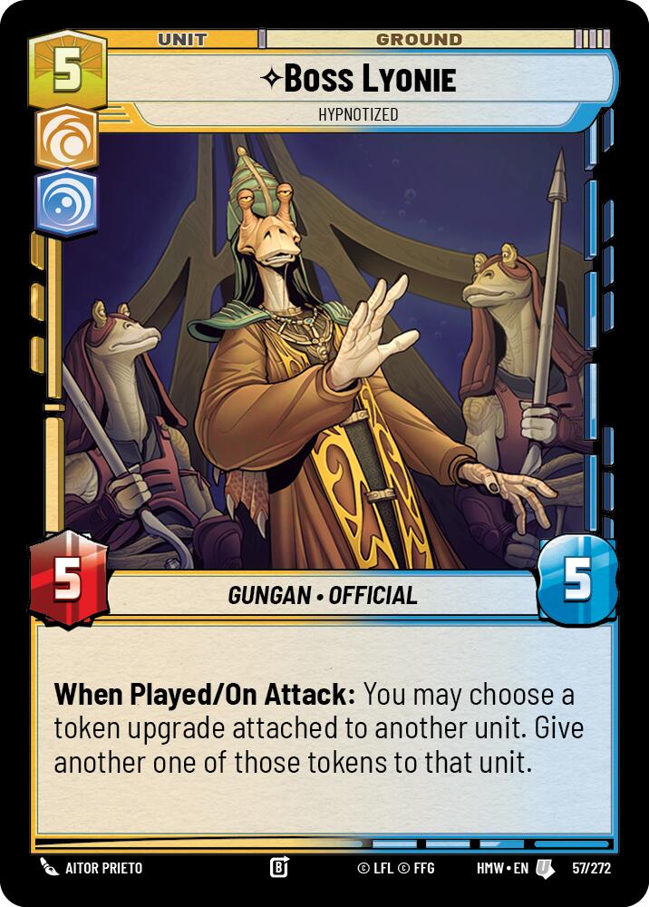 Boss Lyonie - Hypnotized – Homeworlds #57/272 Star Wars: Unlimited card