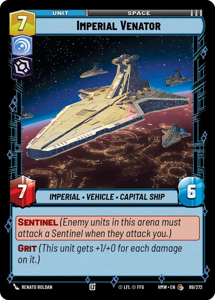 Imperial Venator – Homeworlds #69/272 Star Wars: Unlimited card