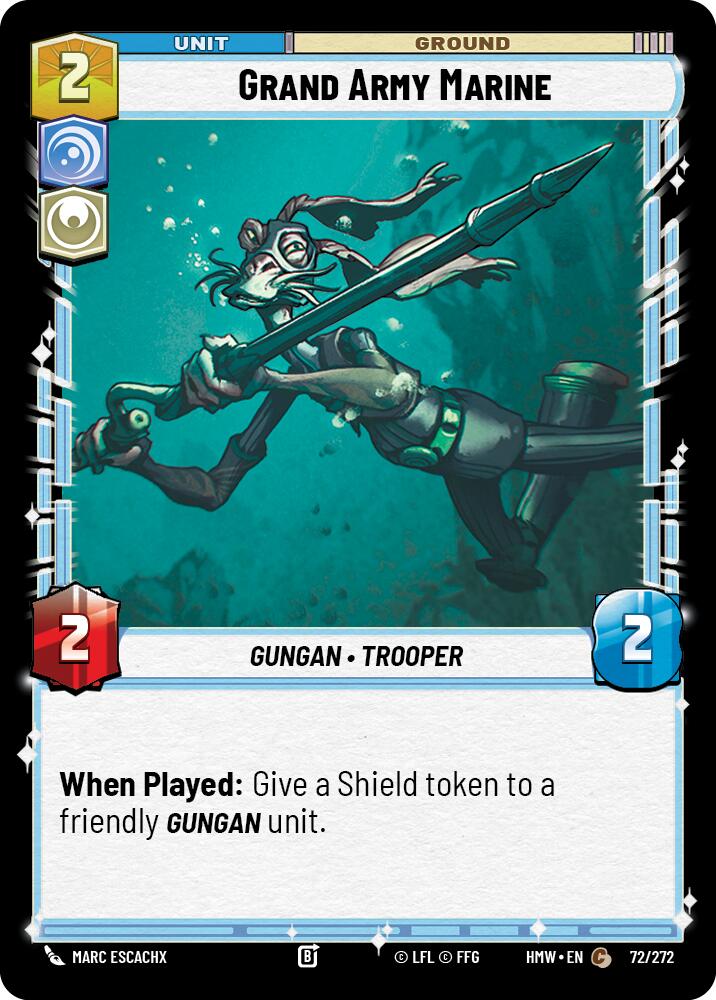Grand Army Marine – Homeworlds #72/272 Star Wars: Unlimited card