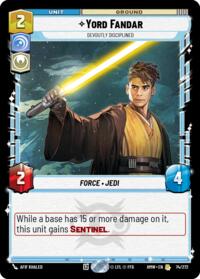 Yord Fandar Devoutly Disciplined 74/272 carta