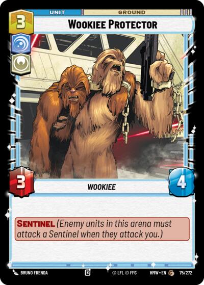 Wookiee Protector – Homeworlds #75/272 Star Wars: Unlimited card