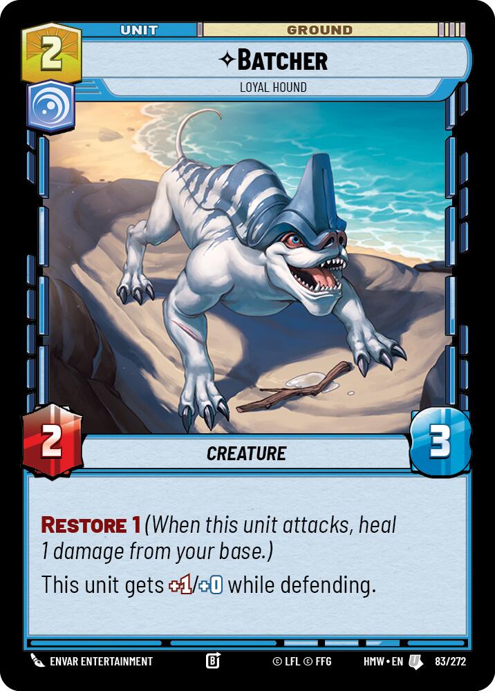 Batcher - Loyal Hound – Homeworlds #83/272 Star Wars: Unlimited card