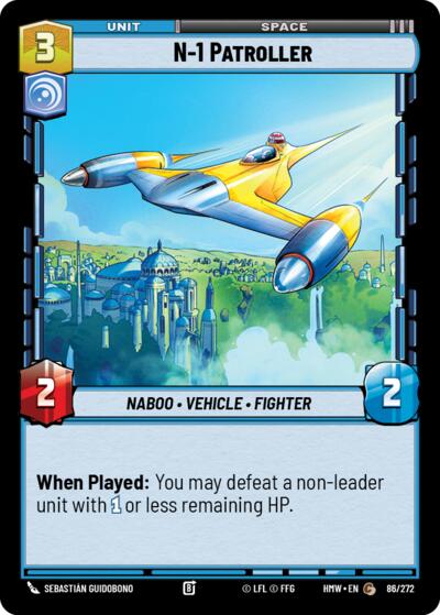 N-1 Patroller – Homeworlds #86/272 Star Wars: Unlimited card