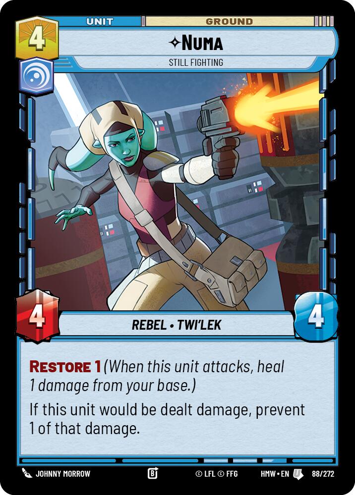 Numa - Still Fighting – Homeworlds #88/272 Star Wars: Unlimited card