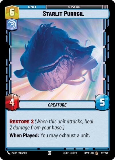 Starlit Purrgil – Homeworlds #92/272 Star Wars: Unlimited card