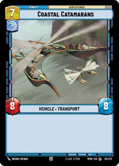 Coastal Catamarans – Homeworlds #93/272 Star Wars: Unlimited card