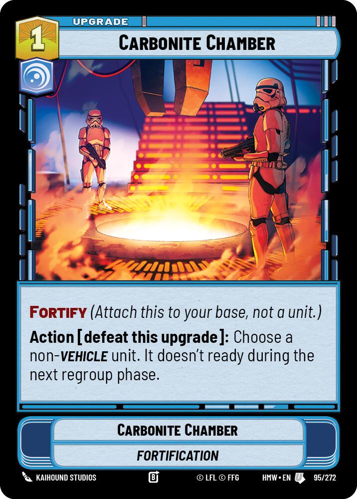 Carbonite Chamber – Homeworlds #95/272 Star Wars: Unlimited card