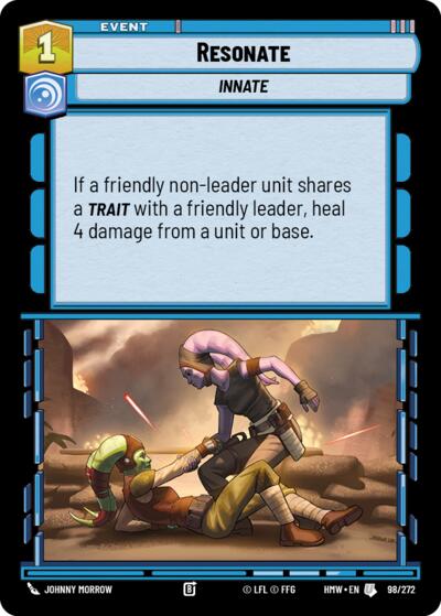 Resonate – Homeworlds #98/272 Star Wars: Unlimited card