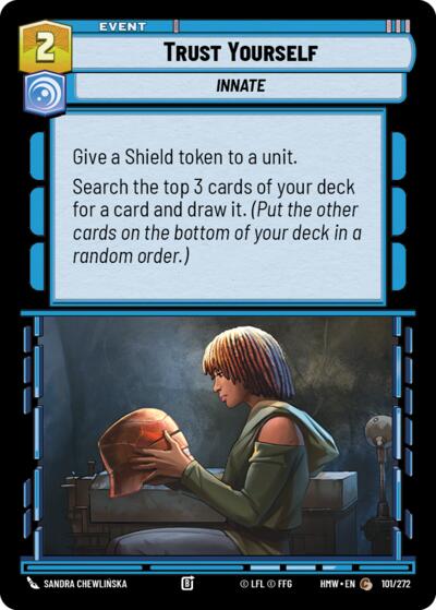 Trust Yourself – Homeworlds #101/272 Star Wars: Unlimited card
