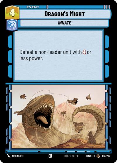 Dragon's Might – Homeworlds #102/272 Star Wars: Unlimited card