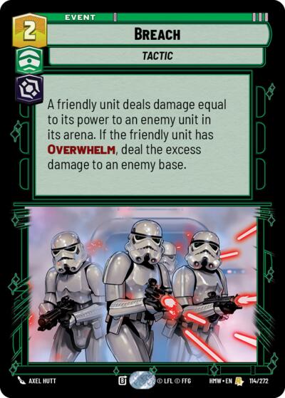 Breach – Homeworlds #114/272 Star Wars: Unlimited card