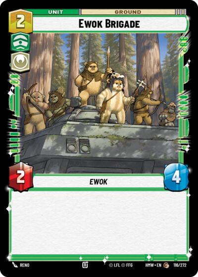 Ewok Brigade – Homeworlds #116/272 Star Wars: Unlimited card
