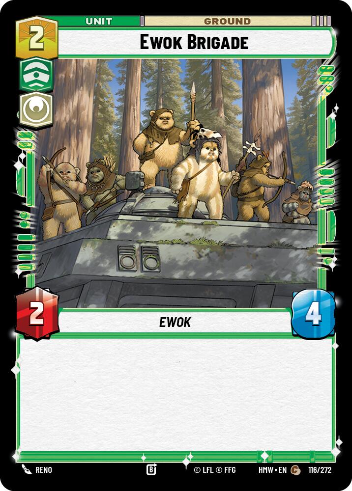 Ewok Brigade – Homeworlds #116/272 Star Wars: Unlimited card