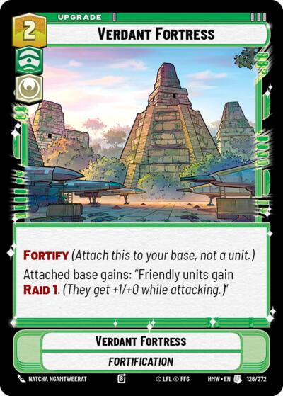 Verdant Fortress – Homeworlds #126/272 Star Wars: Unlimited card