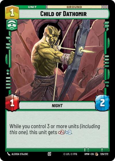 Child of Dathomir – Homeworlds #129/272 Star Wars: Unlimited card