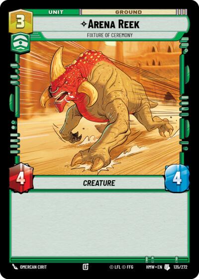 Arena Reek - Fixture of Ceremony – Homeworlds #135/272 Star Wars: Unlimited card