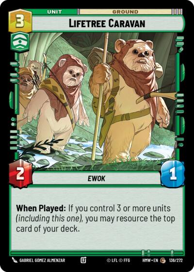 Lifetree Caravan – Homeworlds #136/272 Star Wars: Unlimited card