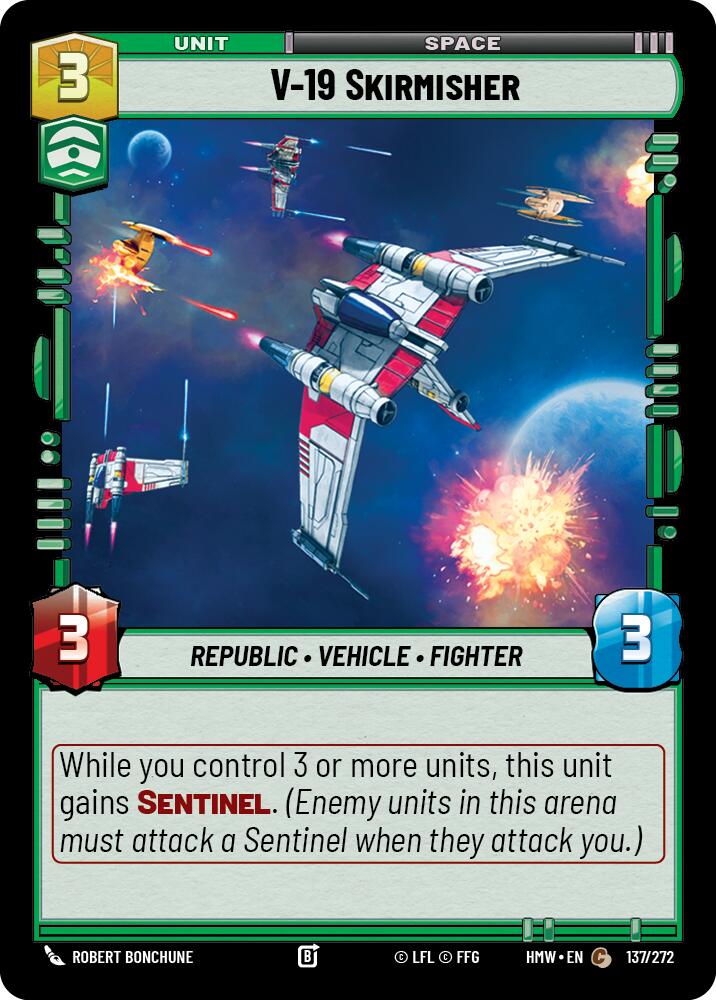 V-19 Skirmisher – Homeworlds #137/272 Star Wars: Unlimited card