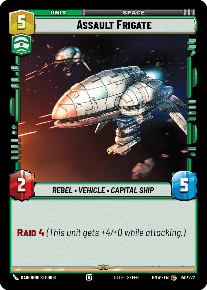 Assault Frigate – Homeworlds #140/272 Star Wars: Unlimited card