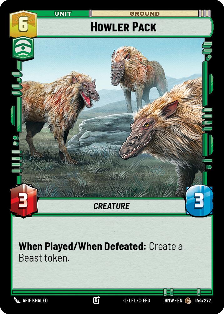 Howler Pack – Homeworlds #144/272 Star Wars: Unlimited card