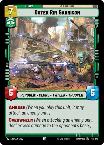Outer Rim Garrison – Homeworlds #146/272 Star Wars: Unlimited card