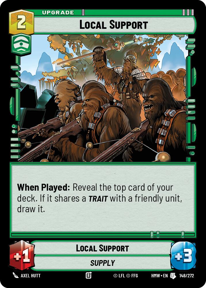 Local Support – Homeworlds #148/272 Star Wars: Unlimited card