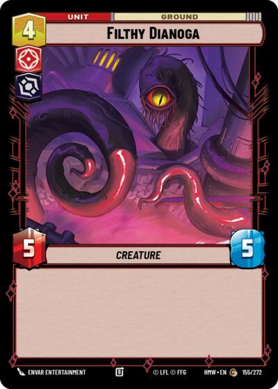 Filthy Dianoga – Homeworlds #155/272 Star Wars: Unlimited card