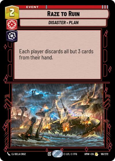 Raze to Ruin – Homeworlds #161/272 Star Wars: Unlimited card