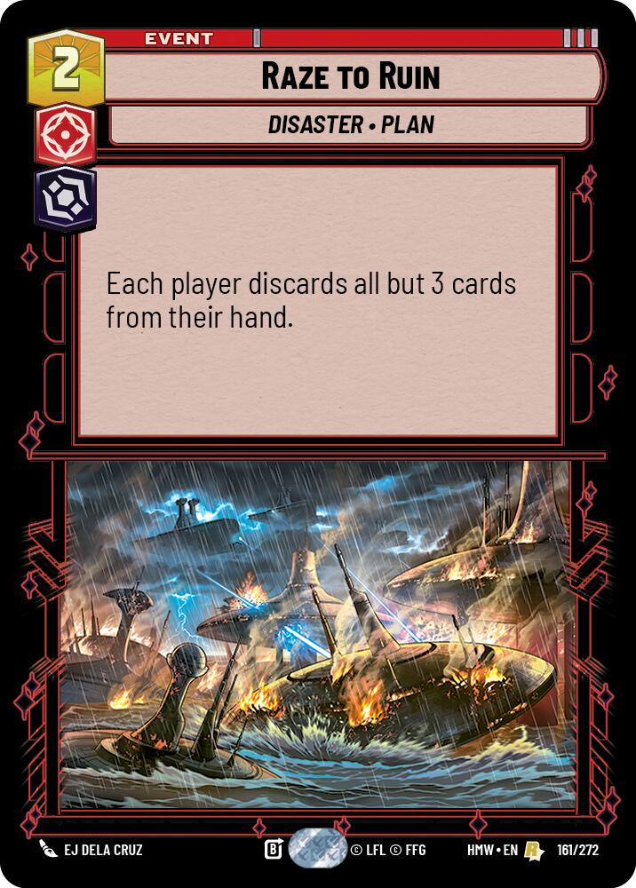 Raze to Ruin – Homeworlds #161/272 Star Wars: Unlimited card