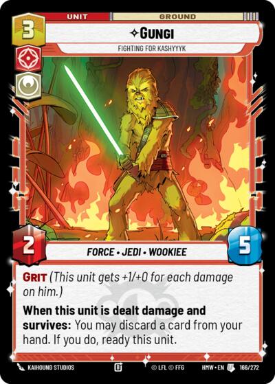 Gungi - Fighting for Kashyyyk – Homeworlds #166/272 Star Wars: Unlimited card