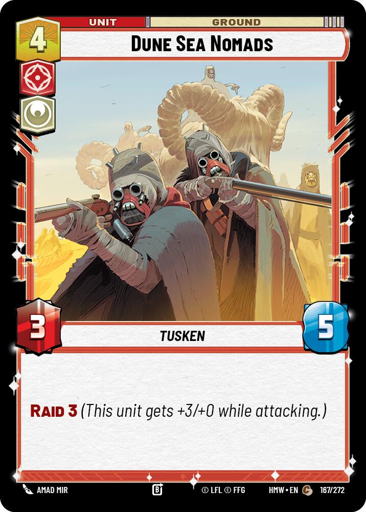 Dune Sea Nomads – Homeworlds #167/272 Star Wars: Unlimited card