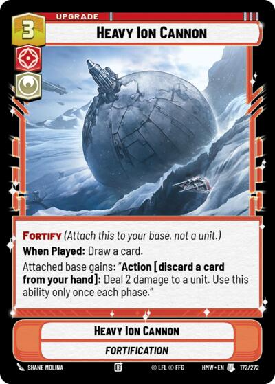 Heavy Ion Cannon – Homeworlds #172/272 Star Wars: Unlimited card