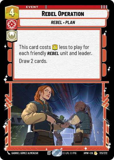 Rebel Operation – Homeworlds #173/272 Star Wars: Unlimited card