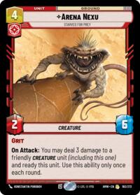 Arena Nexu Starved for Prey 182/272 carta