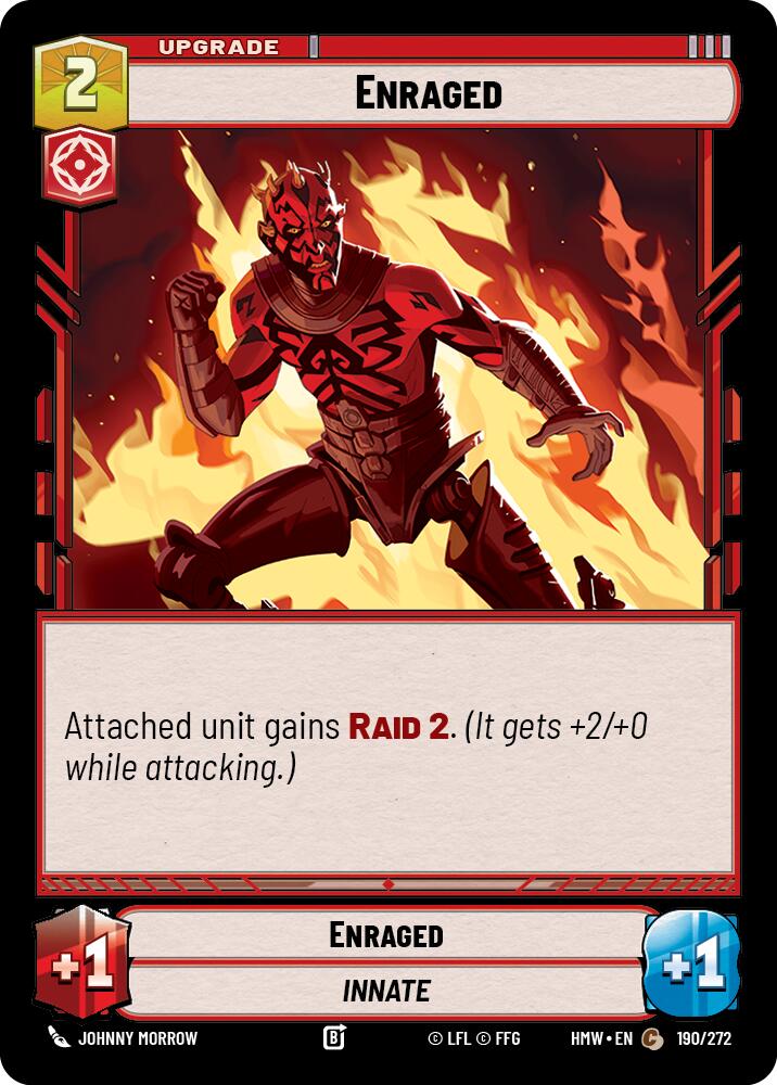 Enraged – Homeworlds #190/272 Star Wars: Unlimited card