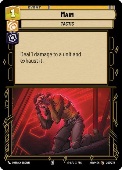 Maim – Homeworlds #207/272 Star Wars: Unlimited card