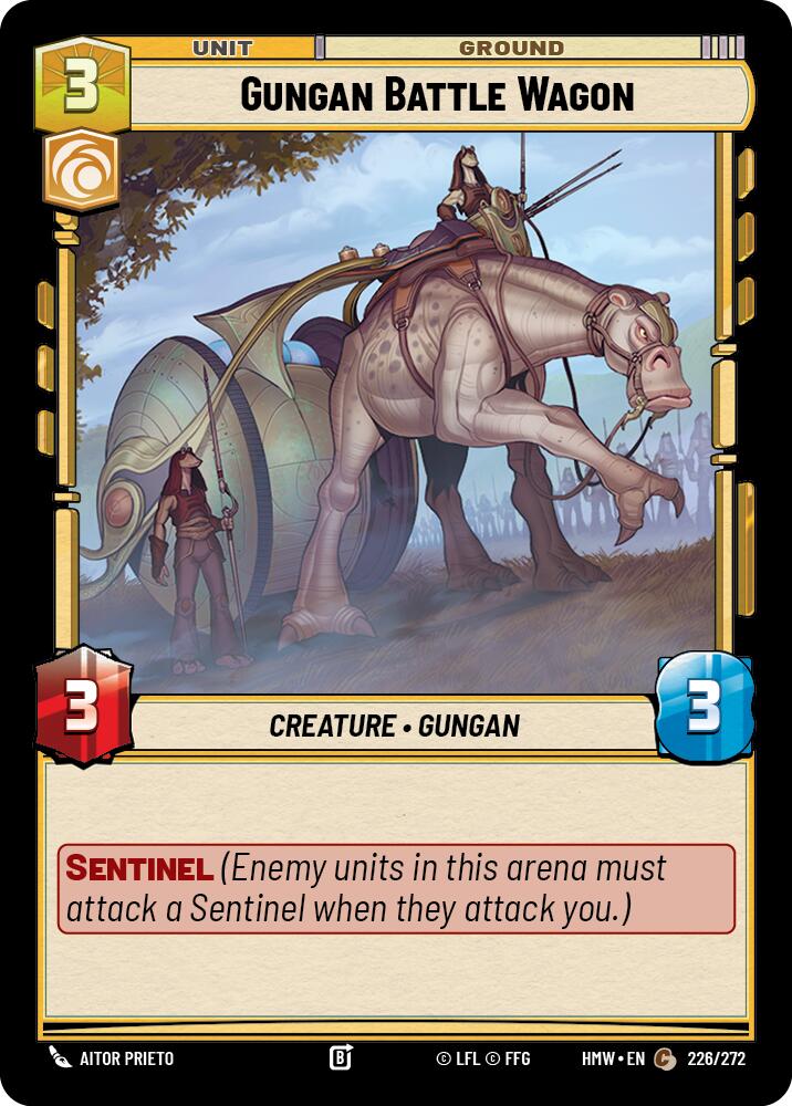 Gungan Battle Wagon – Homeworlds #226/272 Star Wars: Unlimited card