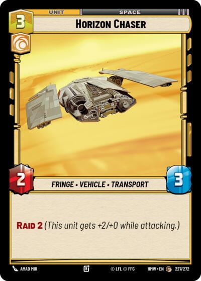 Horizon Chaser – Homeworlds #227/272 Star Wars: Unlimited card