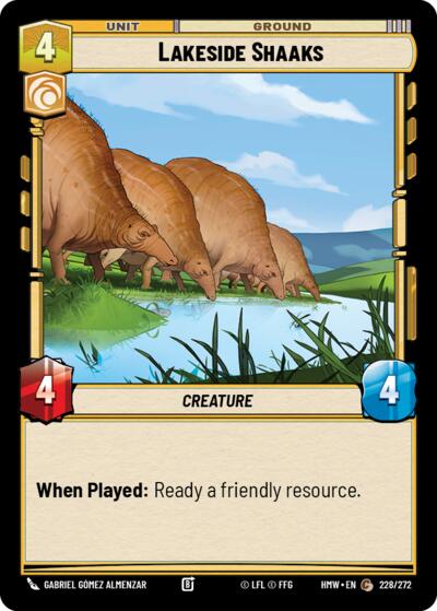 Lakeside Shaaks – Homeworlds #228/272 Star Wars: Unlimited card