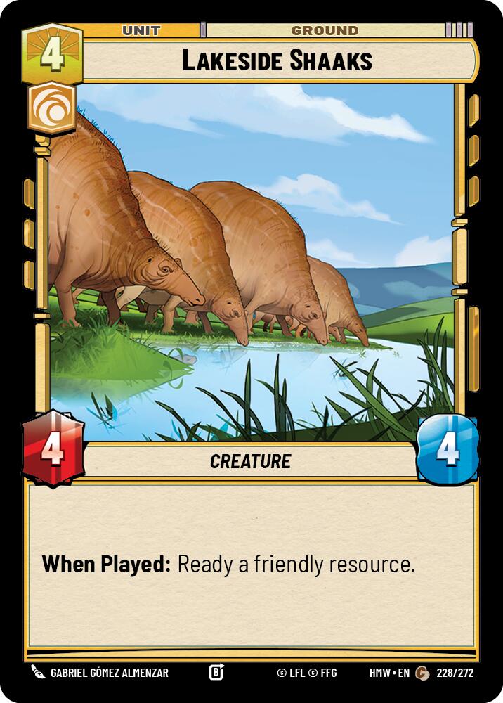 Lakeside Shaaks – Homeworlds #228/272 Star Wars: Unlimited card