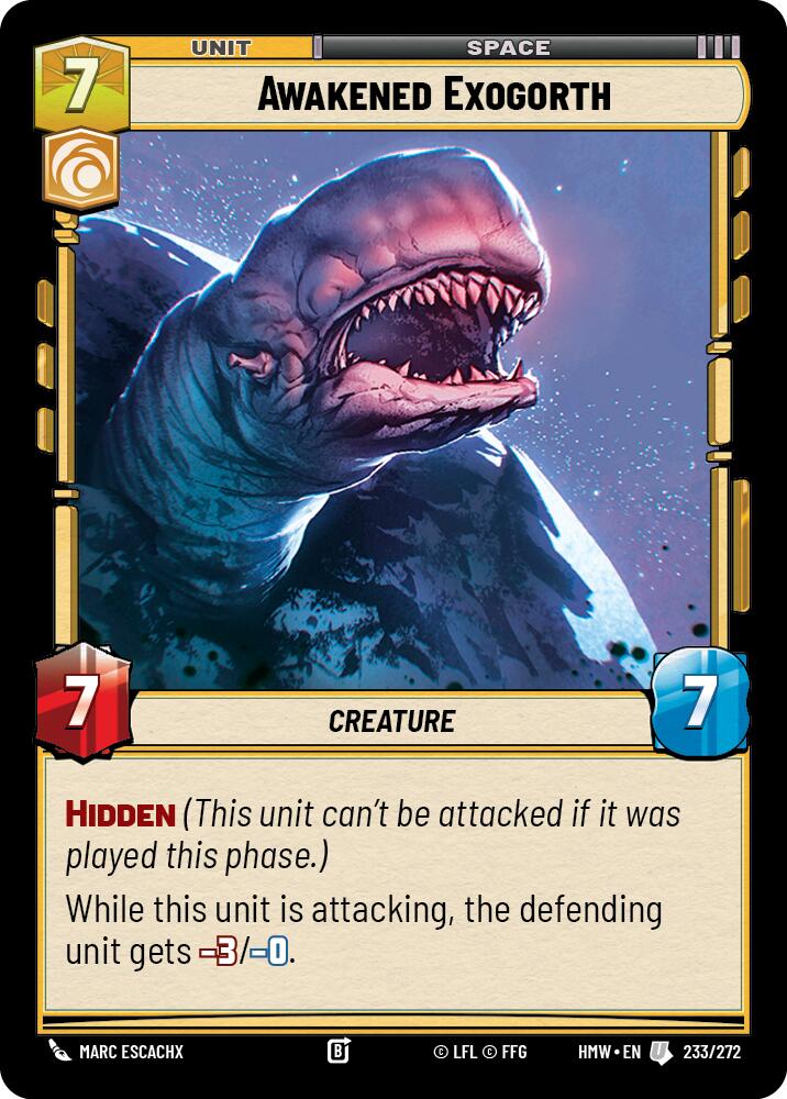 Awakened Exogorth – Homeworlds #233/272 Star Wars: Unlimited card