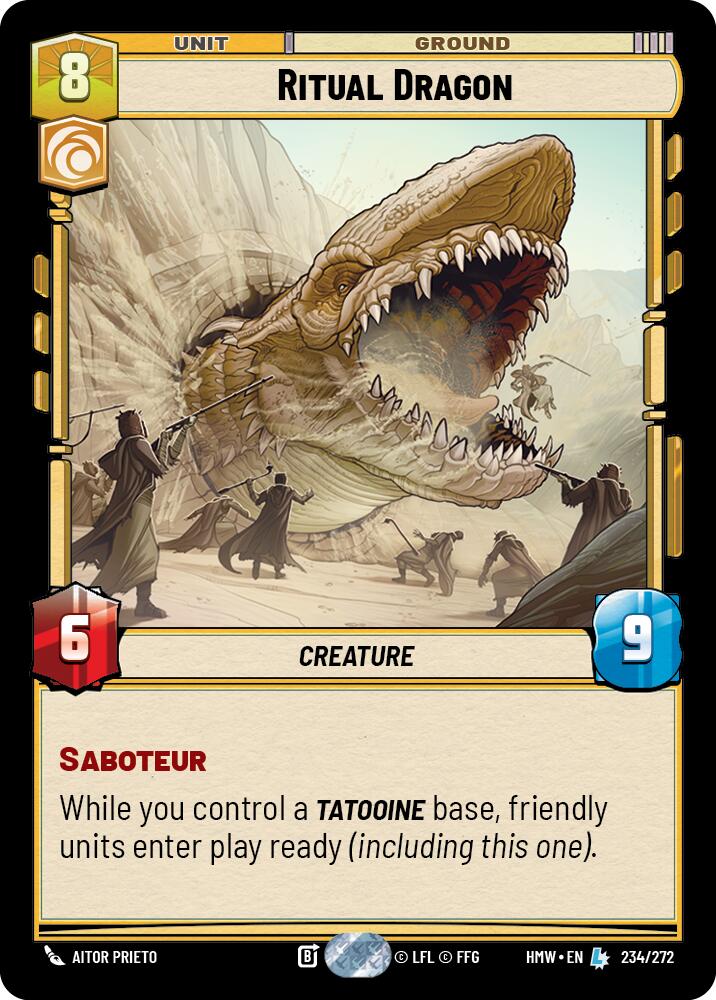 Ritual Dragon – Homeworlds #234/272 Star Wars: Unlimited card