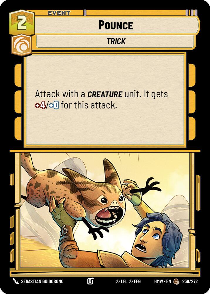 Pounce – Homeworlds #239/272 Star Wars: Unlimited card