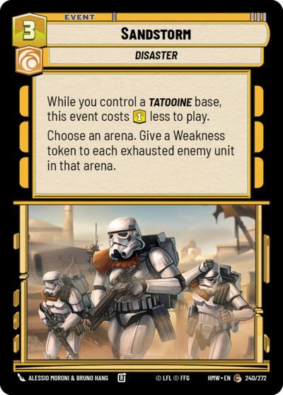 Sandstorm – Homeworlds #240/272 Star Wars: Unlimited card
